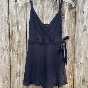 Black romper / mini skort dress